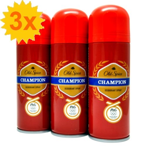 3er Pack Old Spice CHAMPION Aerosol Deodorant Bodyspray 150ml= 450ml Preisvergleich