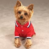 SMALL - RED - Classic Nautical Polo Shirt