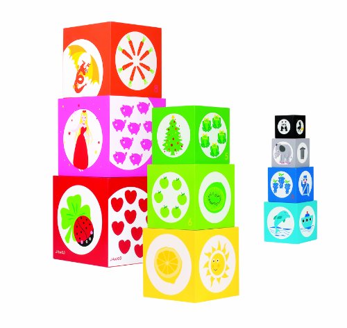 Imagen 2 de Janod 4505350  - Pirámide de pila, colorido