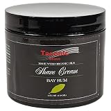 Taconic Shave BAY RUM Shaving Cream with Organic Oils - 4 oz.