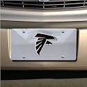 Atlanta Falcons Silver Mirrored License Plate