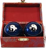 Chinese Chiming Health Balls With Yin Yang Symbols