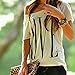 Daxin Women Off Shoulder Short Sleeve Casual Top Summer T-Shirt Print Blouse White
