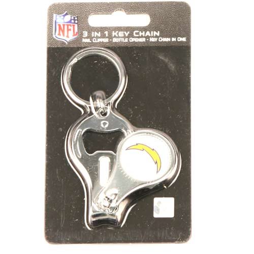 San Diego Chargers 3 in 1 Keychain