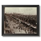 1914 World Series Athletics VS Boston Braves Philadelphia PA 1914 Photo Wall Picture Black Framed Art Print