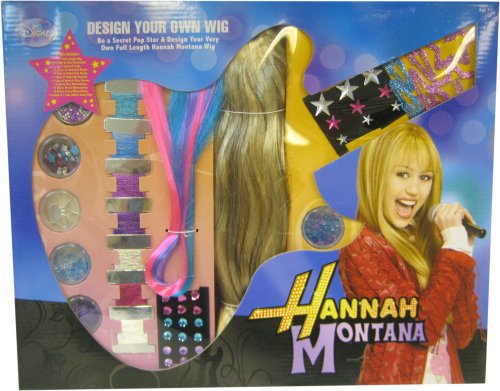Childrens Toyshop  Health & Personal Care : Hannah Montana Design Your Own Wig Combo Set with Wig, 3-Piece Snap Extensions and Decorating Accessories