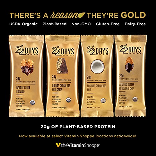 22 Days: Walnut Brownie Bar 2.6 Oz (24 Pack)