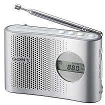 Sony ICF M 55 S Tragbarer Radio silber