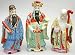 Traditional Asian Gifts Ideas - 8" Oriental Ceramic Chinese Tao Lucky Star Gods Statues - Set of 3