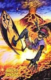 Extreme Zombies (Surfing Volcano) Art Poster Print - 24 X 36