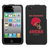 iPhone 4 4S San Francisco 49ers Black Superior Helmet Snap on Hard Cover