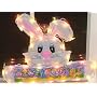 Happy Easter Lighted Bunny Face with Eggs Sculptur&hellip by -