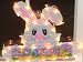 Happy Easter Lighted Bunny Face with Eggs Sculpture Decoration
