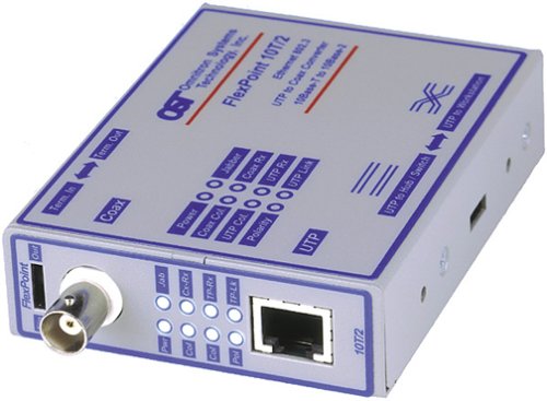 Media Converter 10b2 Coax To 10bt 100m with Pwr