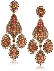 Miguel Ases Large Carnelian Chandelier Earrings