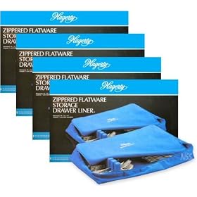 Hagerty Zippered Flatware Storage Drawer Liner - Case of 4 by Hagerty