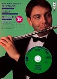 Music Minus One Flute : Telemann Suite A minor; Gluck 'Orpheus' scene; Pergolesi Concerto In G Major (2 CD Set) (Book & CD)