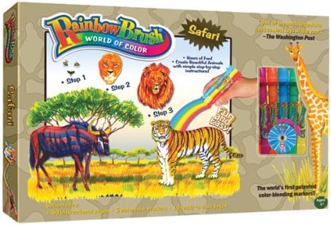 Rainbow Brush Safari Activity Book - Hardcover