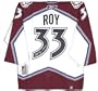 Patrick Roy Autographed Jersey | Details: Colorado Avalanche, White, Reebok, HOF Inscription