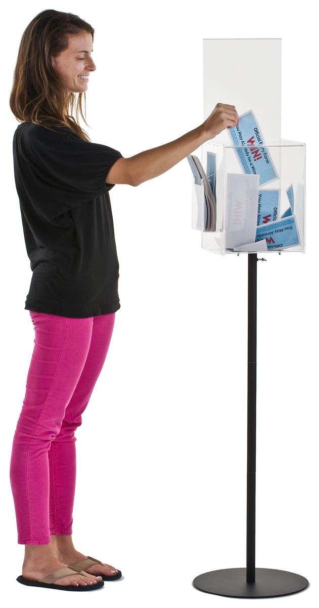 Amazon.com : Displays2go Floor Standing Ballots Box with Side ...
