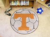 Univ of Tennessee Soccer Ball 29 Round Floor Mat (Rug) - Tennessee Volunteers