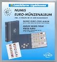 Numis Euro-M&uuml;nzenalbum: Komplett-Album im blauen 4-Ring-Binder aus Kunststoff inkl. 5 H&uuml;llen NH 24 (f&uuml;r 15 komplett EURO-Kursm&uuml;nzens&auml;tze) und farbigem ... Euro-Zeichen auf dem Albumdeckel