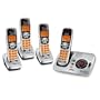 Uniden DECT 6.0 Silver Cordless Digital Answering System with Caller ID and Four Handsets (DECT1580-4)