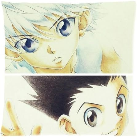 Hunter X Hunter Gon Freecss Killua Zoldyck SKCASE Pillow Cases 18 inch by Rainy man Pillow Case Cover (Two sides)