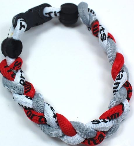 NEW! Red Gray White 8" Torando Titanium Sport Wristband