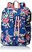 Trailmaker Girls' Ikat Print Cotton Quilted Backpack, Blue, One Size