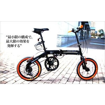 DOPPELGANGER 『104 blackballet』 16インチフォールディングバイク折畳み自転車