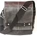 Black Distressed style messenger Bag / Laptop bag by Wherever