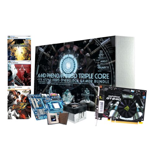 Amd Phenom 8850 X3 Gigabyte Board Bundle + Xfx Gt240 Graphics Card Picture