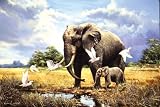 Ravensburger Puzzle - Elephants at the Waterhole (500 pieces)
