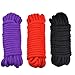 Moonight High Quality Black 32-foot 10m Long Japanese Soft Cotton Rope,Black