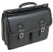 McKleinUSA Hazel Crest 15605 S Series Leather Double Compartment Laptop Case (Black)