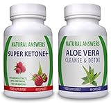 Super Ketone Plus (60 Capsules) & Aloe Vera Cleanse (60 Capsules)(Bundle Deal) By Natural Answers