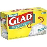 Glad Tall Kitchen Bags with Drawstrings, 13 Gallon 100 bags
