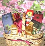 Sweet Serenity Gourmet Gift Basket with a Personalized Greeting Card.