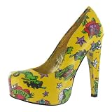 BETSEY JOHNSON Meeeva Platform Tattoo Womens Shoes