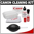 Canon Optical Lens and Digital SLR Camera Cleaning Kit with Brush, Microfiber Cloth, Fluid & Tissue + Hurricane Blower for EOS 1Ds, 1Ds Mark II, III, IV, 50D, 60D, 5D, 7D, Rebel XS, XSi, T1i, T2i, T3 & T3i