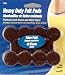 Waxman 4728695N 1-Inch Self-Stick Round Felt Pads Value Pack, Brown