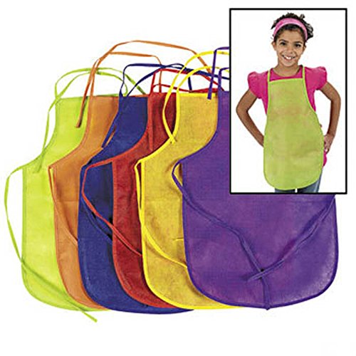 24 Kids Aprons Smocks Cooking Party Favor Lot Child Painting Crafts
