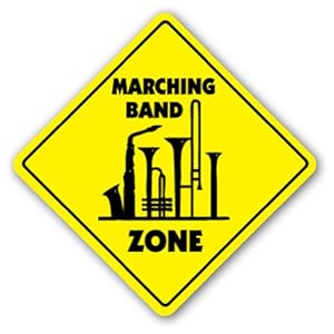 Amazon.com - MARCHING BAND ZONE Sign high school instruments gift ...