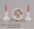 Reutter Porcelain Miniature Candlestick Set