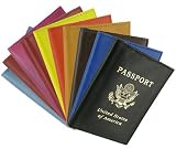 Leather Cover Passport Holder Travel Wallet with Logo Available in Different Colors