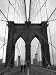 Brooklyn Bridge, New York City - Premium Poster, FineArtPrint, monochrome. von Monochrome - alle Infos