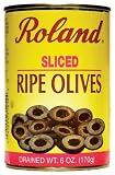 Roland Sliced Olives Ripe, 15-Ounce Tins (Pack of 24)