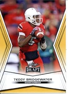2014 Leaf Draft Edition Football Teddy Bridgewater Louisville Minnesota Vikings Rookie Card #DE-2