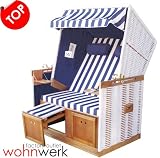 Strandkorb Nordsee de Luxe blau II